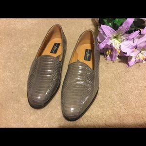 GIORGIO BRUTINI  SNAKE SKIN SLIP ONS Size 13  Med